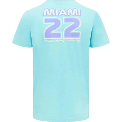 Formula 1 Tech Collection F1 Miami GP Kids Pastel T-Shirt- Pink/Baby Blue