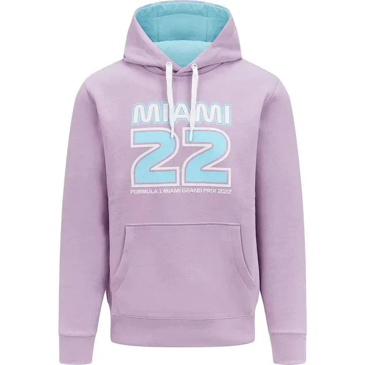 Formula 1 Tech Collection F1 Miami GP Unisex Hoodie - Lilac/Baby Blue