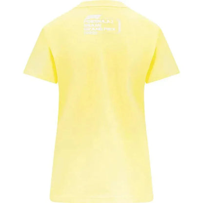 Formula 1 Tech Collection F1 Miami GP Women's Pastel T-Shirt- Pink/Yellow