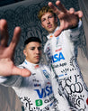 Isack Hadjar 2025 Visa Cash App Racing Bulls Replica F1 Race Suit - British GP - F1 Vintage Racewear