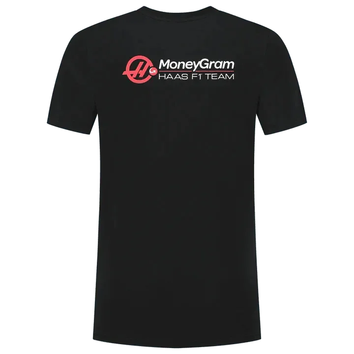 Haas Racing F1 Small Logo T-Shirt - Black/White