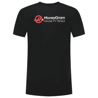 Haas Racing F1 Small Logo T-Shirt - Black/White