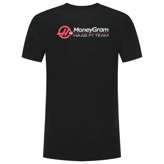 Haas Racing F1 Small Logo T-Shirt - Black/White