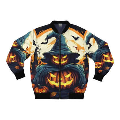 Halloween Jack O Lantern Unisex Bomber Jacket - F1 Vintage Racewear