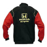 Honda Civic Racing Jacket Black and Red with Yellow Embroidery - Vintage F1 Racewear