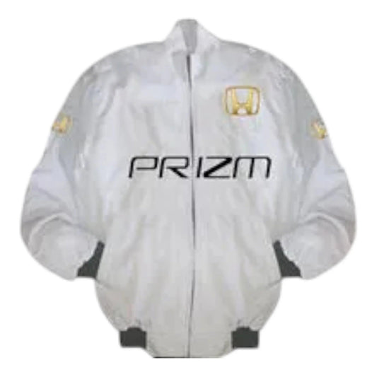 Honda Prizm Racing Jacket White - F1 Vintage Racewear