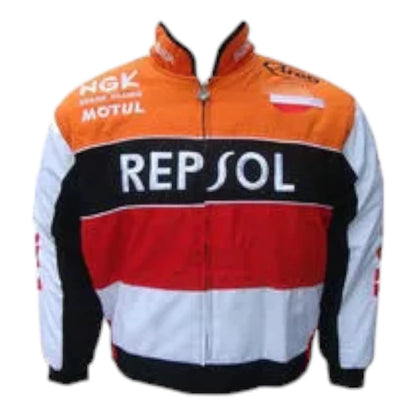Honda Repsol Racing Jacket Orange and White