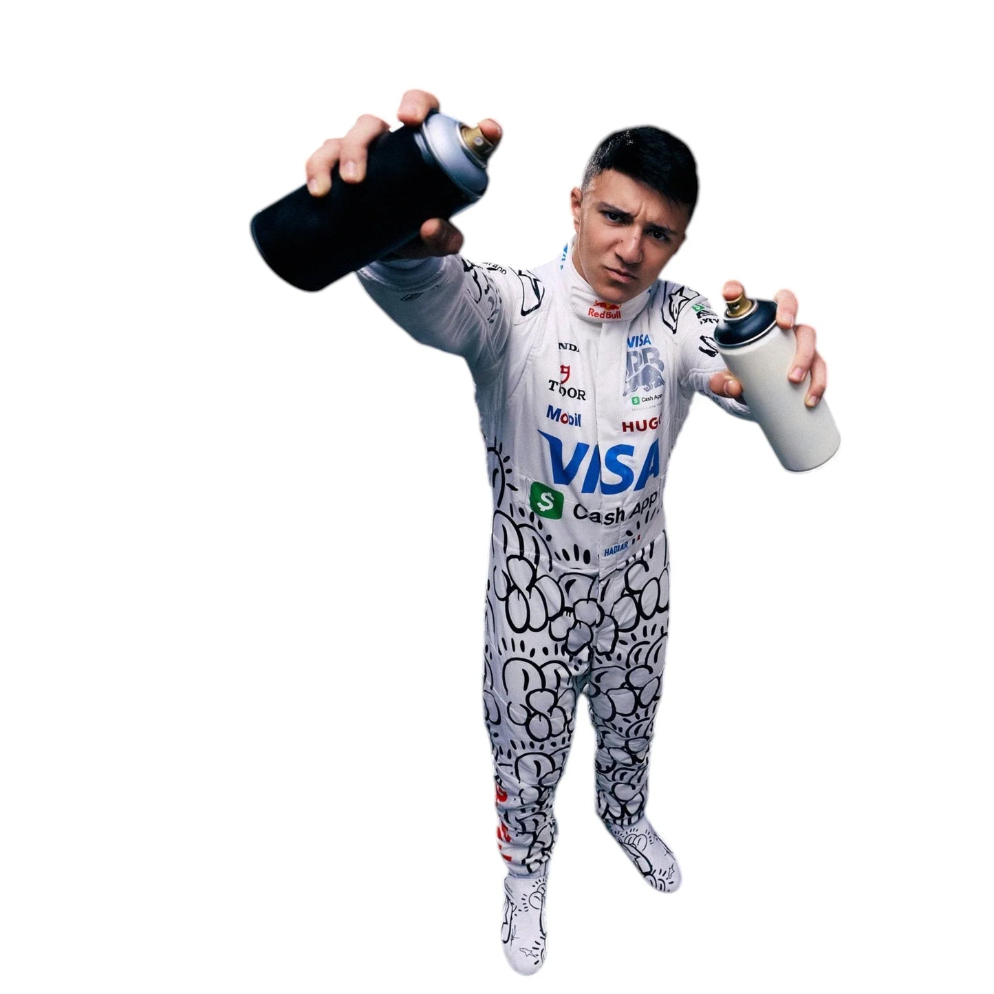 Isack Hadjar 2025 Visa Cash App Racing Bulls Replica F1 Race Suit - British GP