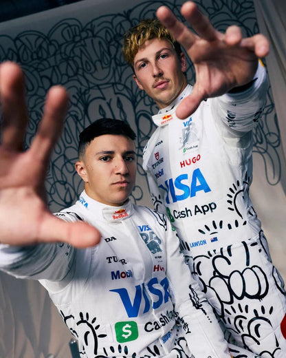 Isack Hadjar 2025 Visa Cash App Racing Bulls Replica F1 Race Suit - British GP