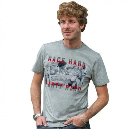 JAMES HUNT T-SHIRT RACE HARD PARTY HARD