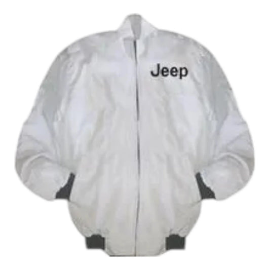Jeep Racing Jacket White - F1 Vintage Racewear
