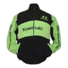 Kawasaki Bridgestone Motorcycle Jacket Black and Green