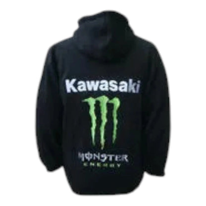Kawasaki Monster Energy Hoodie Sweatshirt - F1 Vintage Racewear