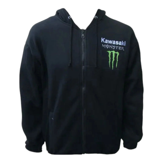 Kawasaki Monster Energy Hoodie Sweatshirt - F1 Vintage Racewear