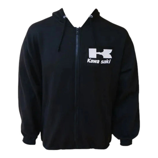 Kawasaki Motocross Hoodie Sweatshirt - F1 Vintage Racewear