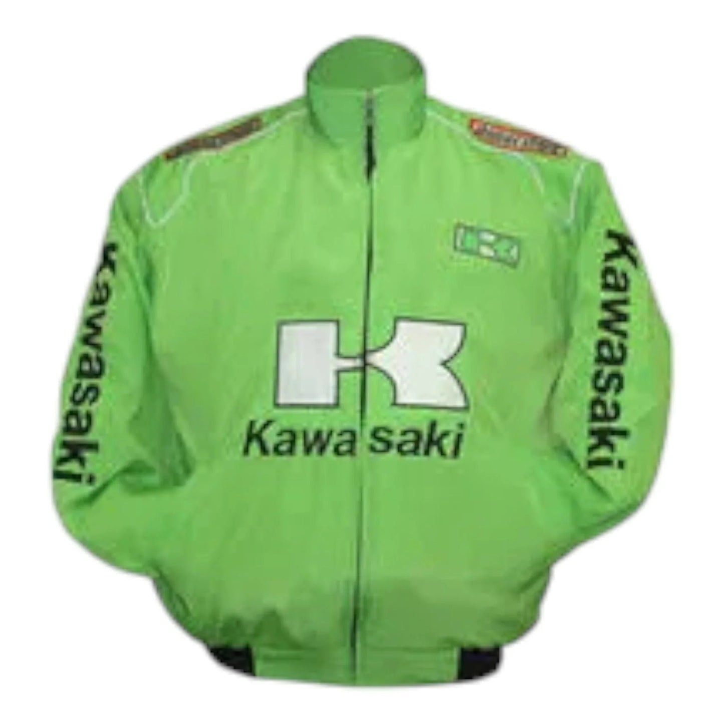 Kawasaki Motorcycle Jacket Light Green