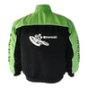 Kawasaki Motorcycle Jacket Light Green and Black