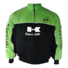 Kawasaki Motorcycle Jacket Light Green and Black