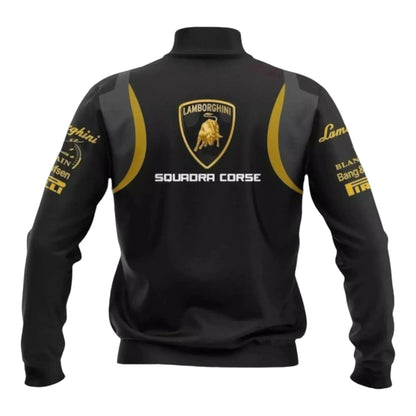 Lamborghini Over Print Custom Bomber Jacket - F1 Vintage Racewear