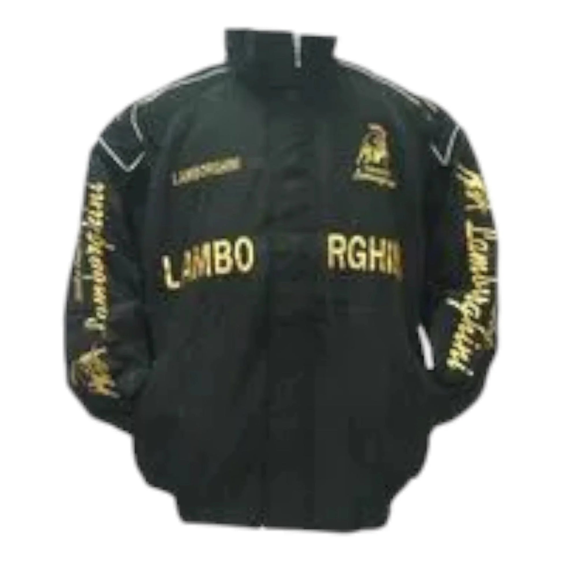 Lamborghini Racing Jacket Black - F1 Vintage Racewear