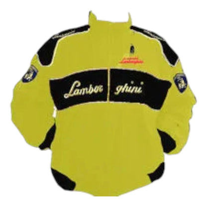 Lamborghini Racing Jacket Yellow and Black - F1 Vintage Racewear