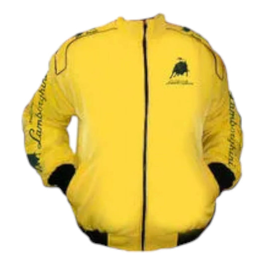 Lamborghini Automobili Racing Jacket Yellow - F1 Vintage Racewear