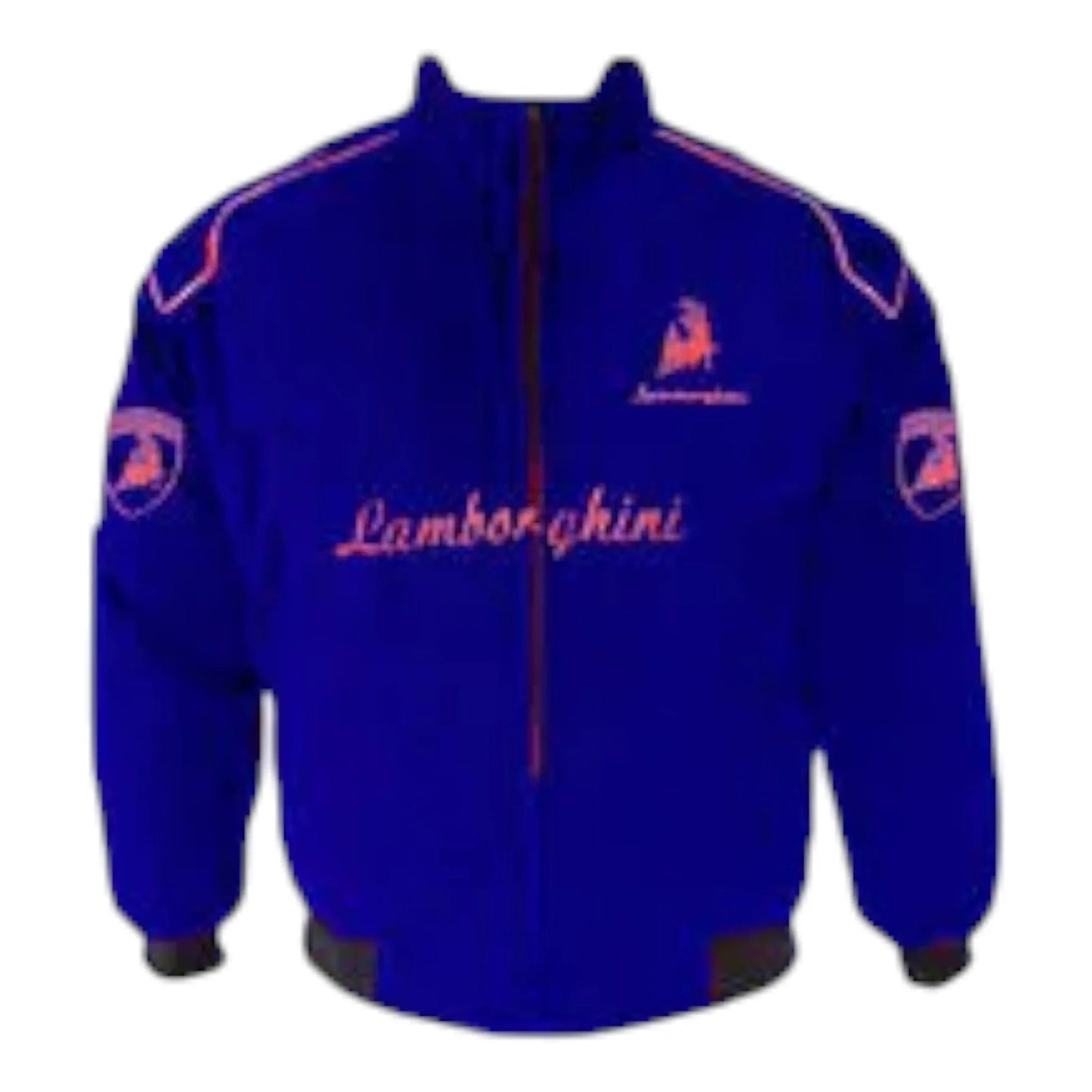 Lamborghini Racing Jacket Blue with Red Piping