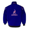 Lamborghini Racing Jacket Blue with Red Piping - F1 Vintage Racewear