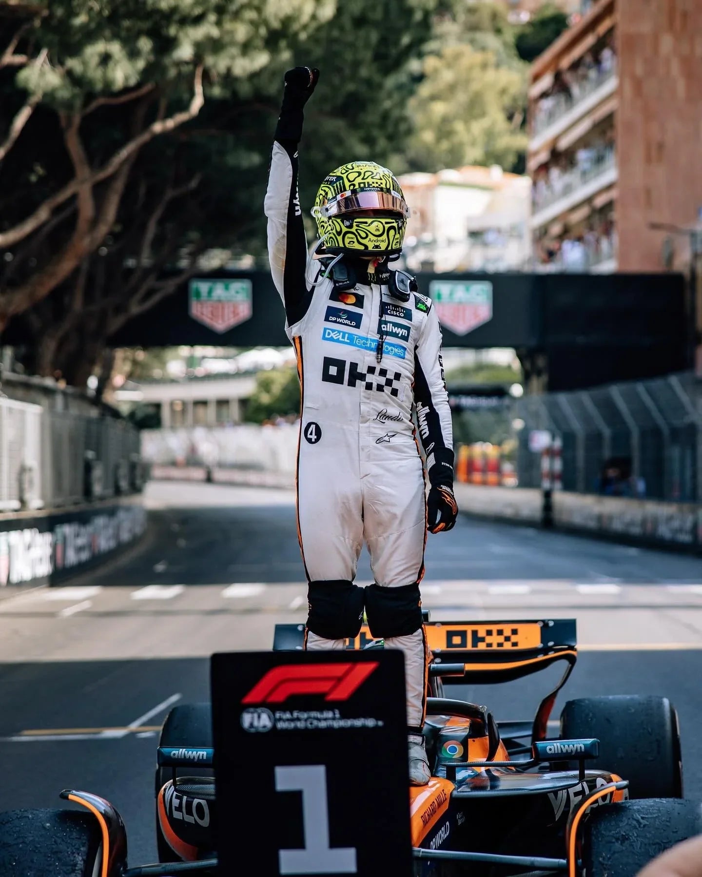 Lando Norris 2025 McLaren Formula 1 Race Suit - Monaco GP