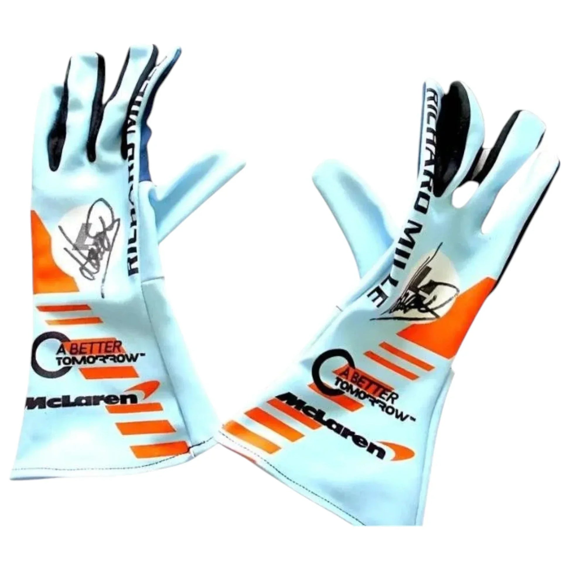 Lando Norris McLaren Race Special Edition Gulf Racing Gloves