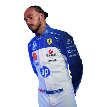 Lewis Hamilton 2025 Ferrari HP Race Suit - Miami GP