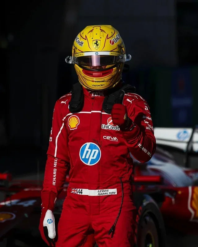 Lewis Hamilton Ferrari F1 Racing Gloves 2025 | Scuderia Ferrari