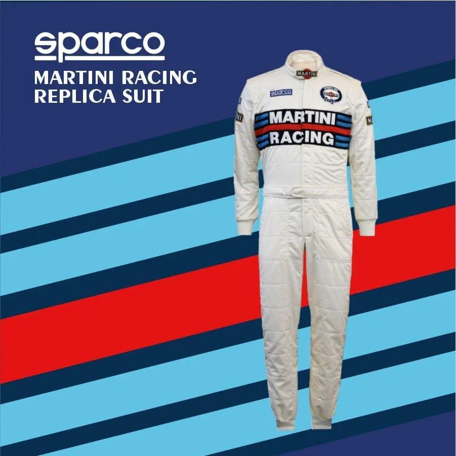 MARTINI RACING SUIT REPLICA | NEW SPARCO F1 Vintage Racewear