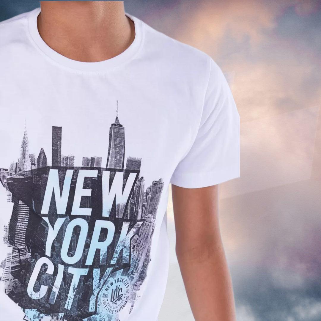 MAX New York Cityscape Printed T-Shirt
