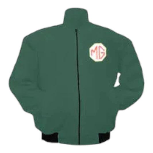 MG Racing Jacket Dark Green - F1 Vintage Racewear