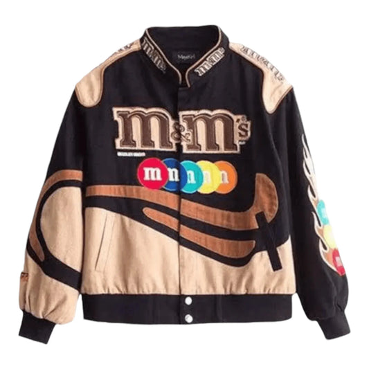 M&M Vintage Brown Printed Jacket - F1 Vintage Racewear