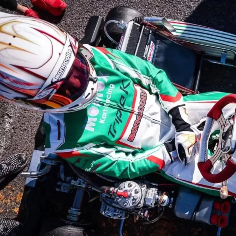 Marina Green Racing Kart Suits - F1 Vintage Racewear