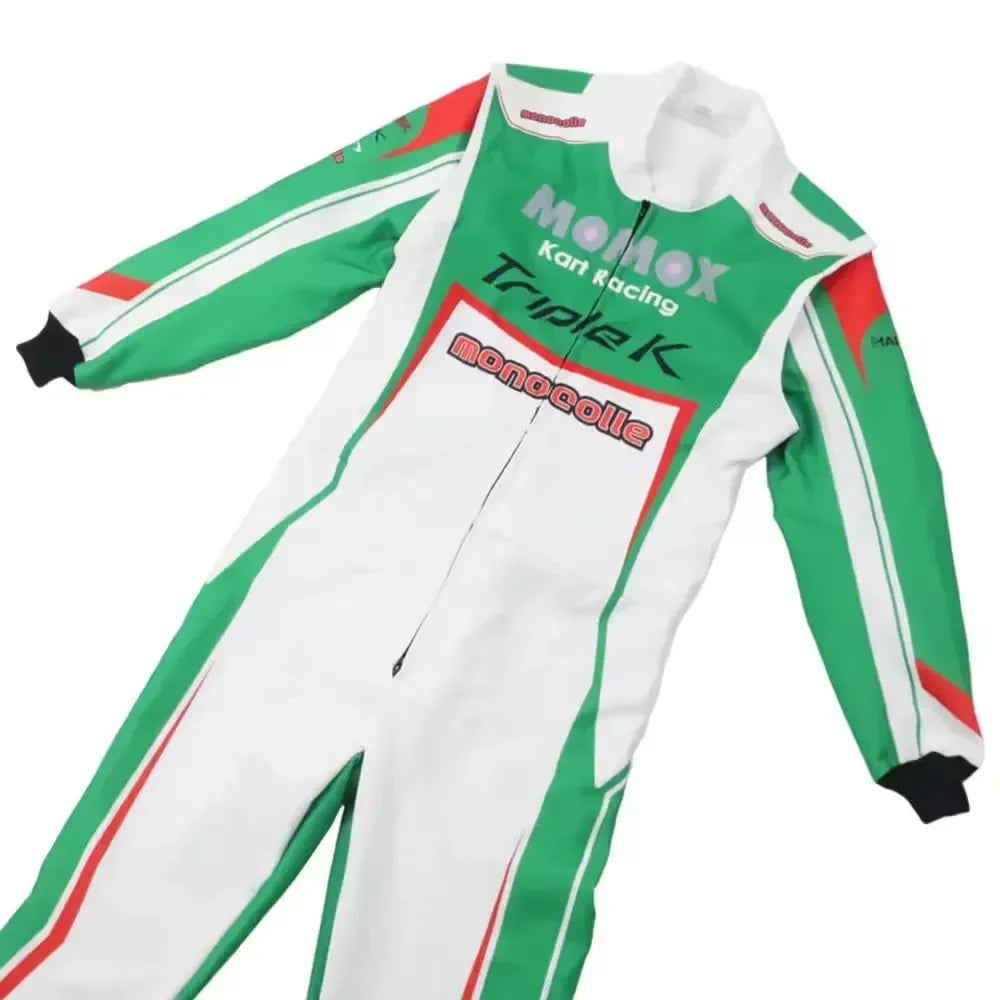 Marina Green Racing Kart Suits - F1 Vintage Racewear