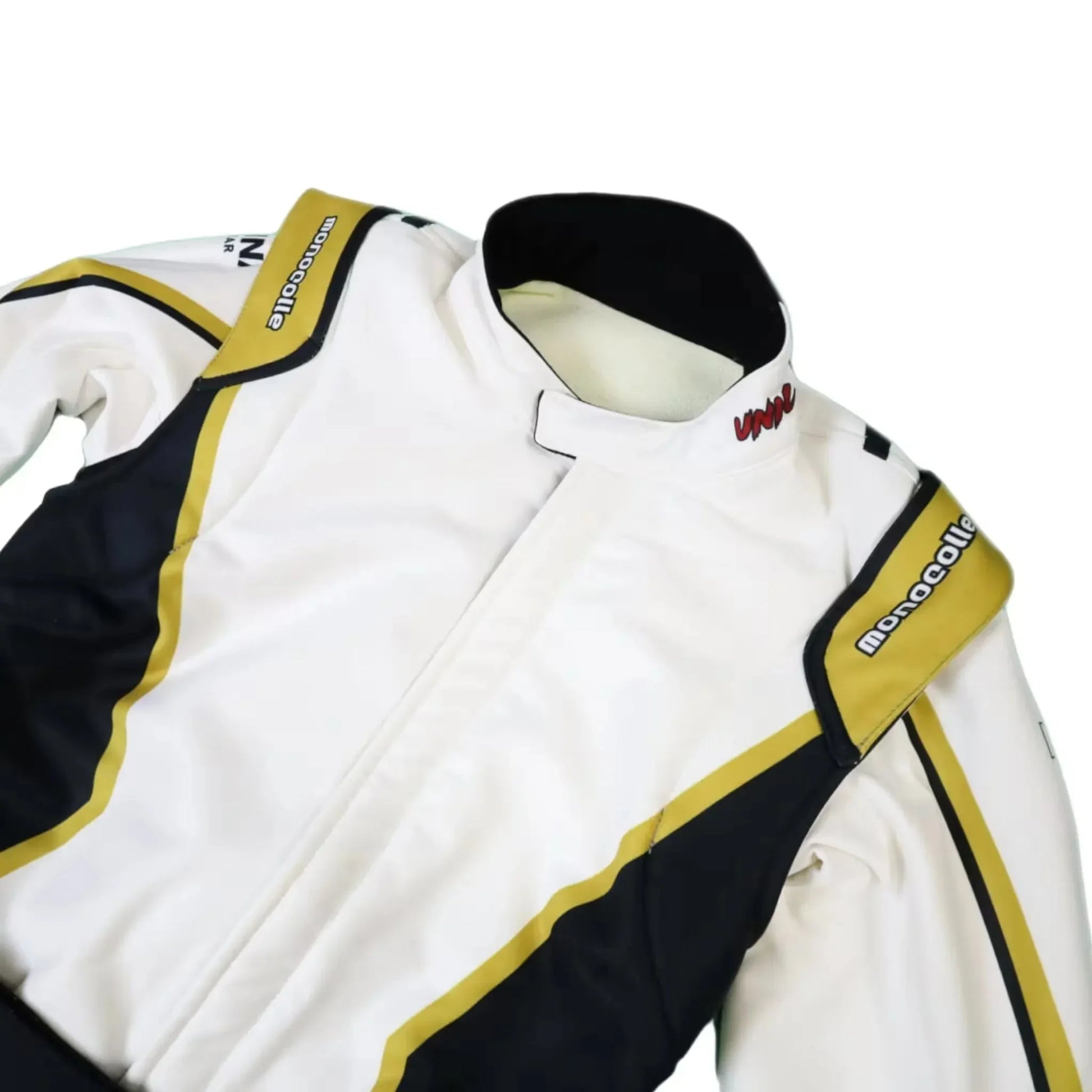 Marina Unic White Gold Racing Suits - F1 Vintage Racewear