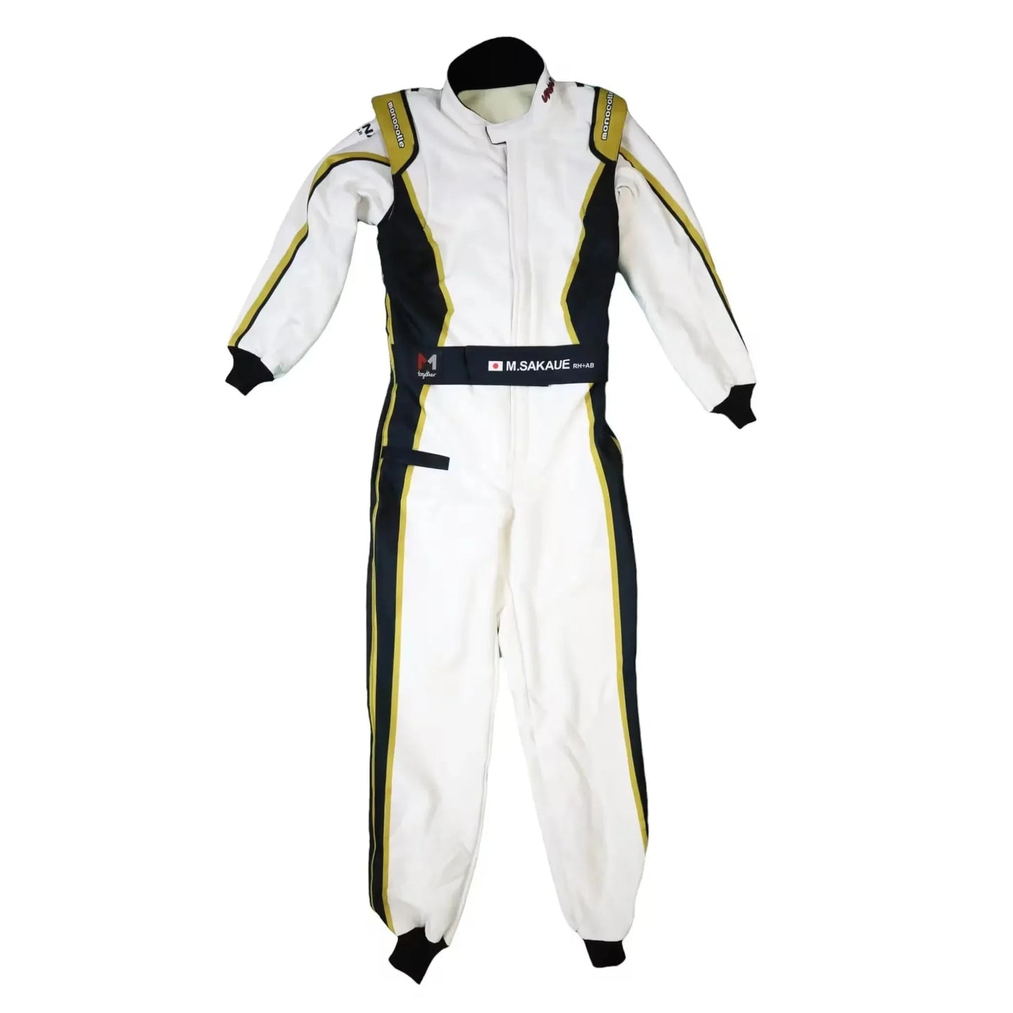 Marina Unic White Gold Racing Suits - F1 Vintage Racewear