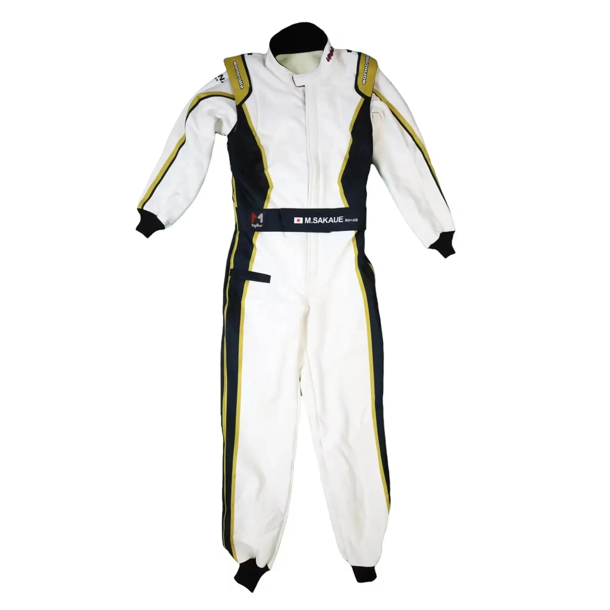 Marina Unic White Gold Racing Suits - F1 Vintage Racewear