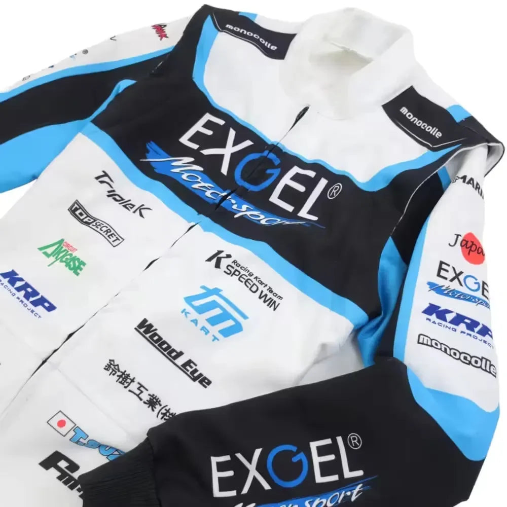 Marina Unic Exgel Tokiya Suzuki Racing Kart Suit - F1 Vintage Racewear