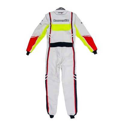 Marina Unic White Fluorescence Racing Suits - F1 Vintage Racewear