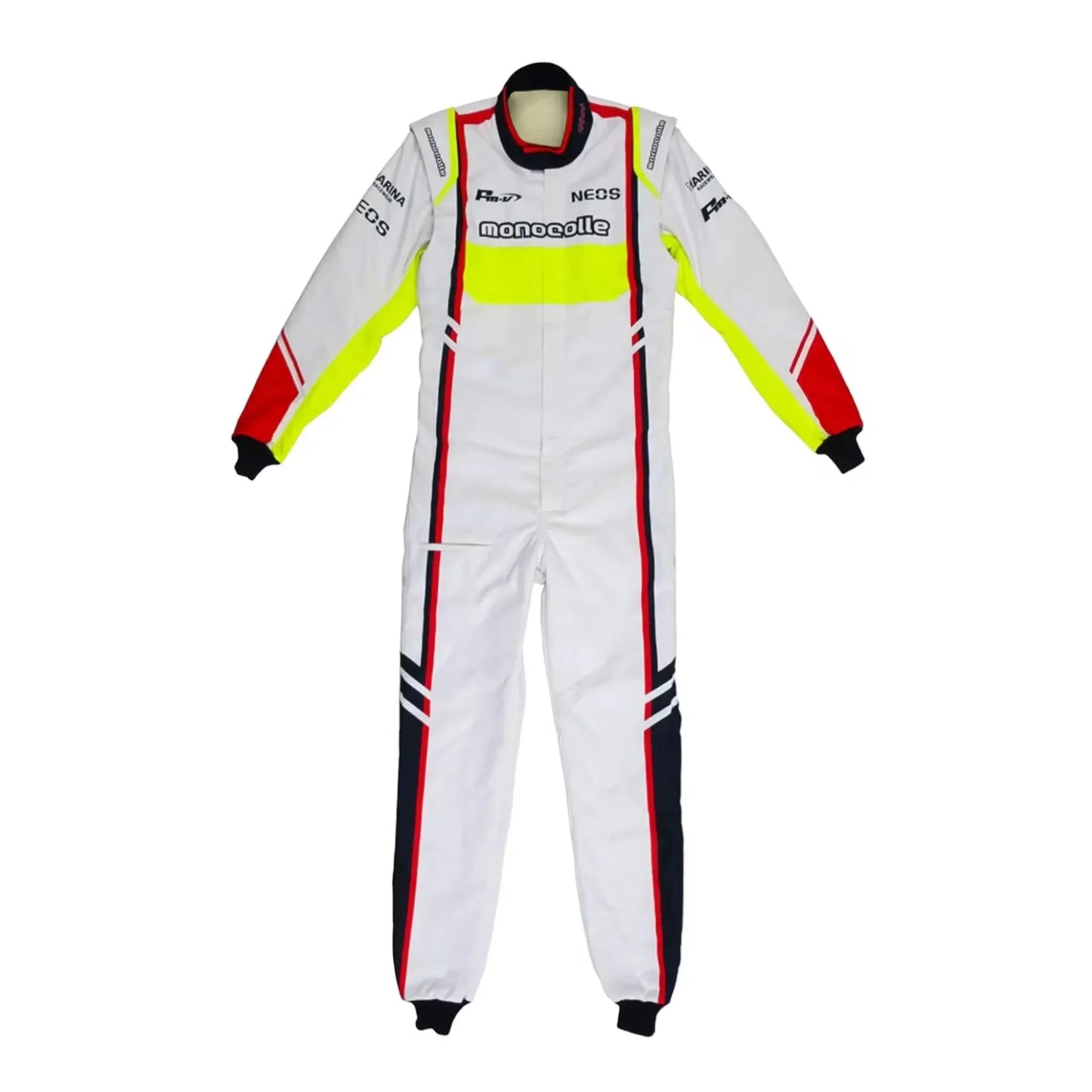 Marina Unic White Fluorescence Racing Suits - F1 Vintage Racewear