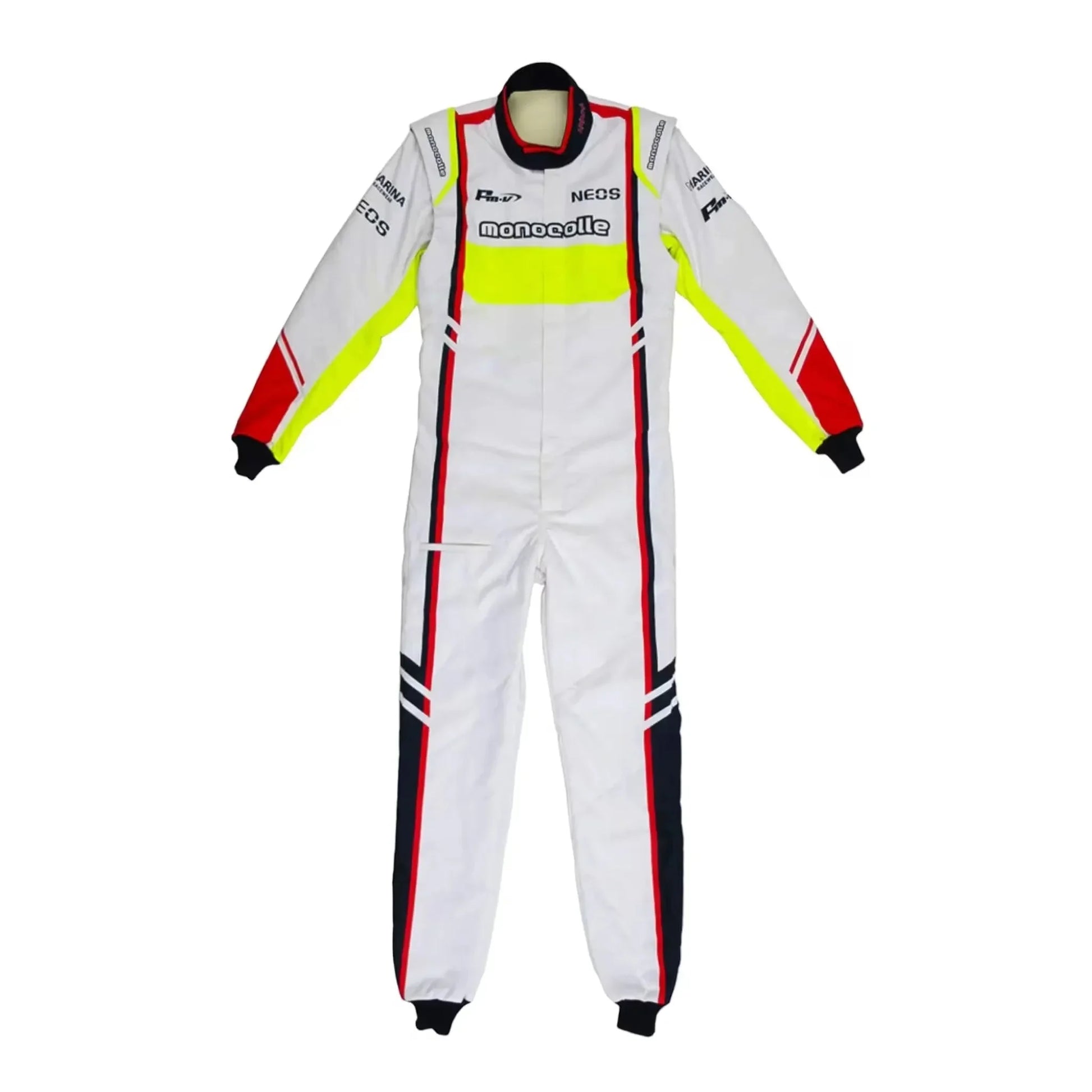 Marina Unic White Fluorescence Racing Suits - F1 Vintage Racewear