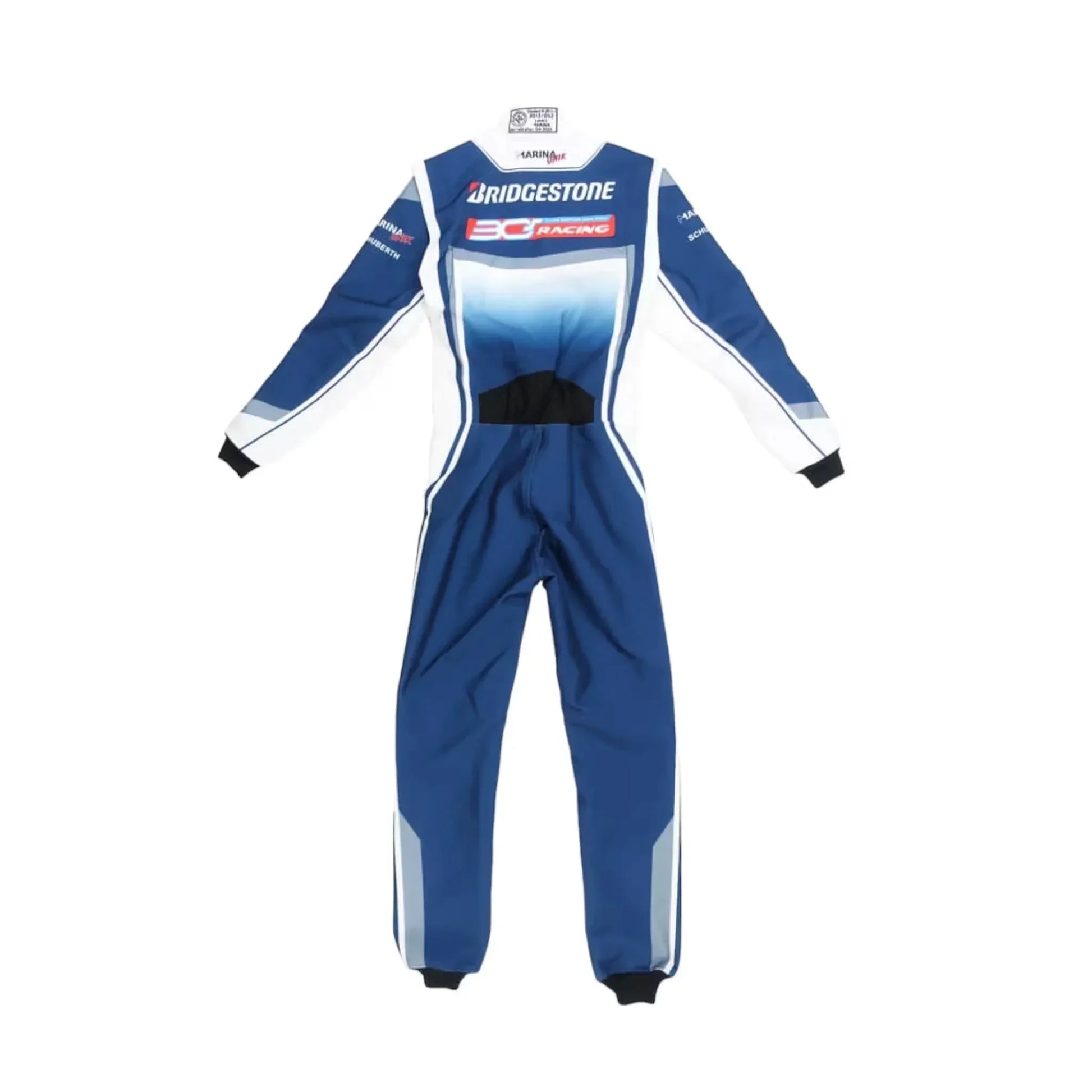Marina Unik Kento White Racing Kart Suits - F1 Vintage Racewear