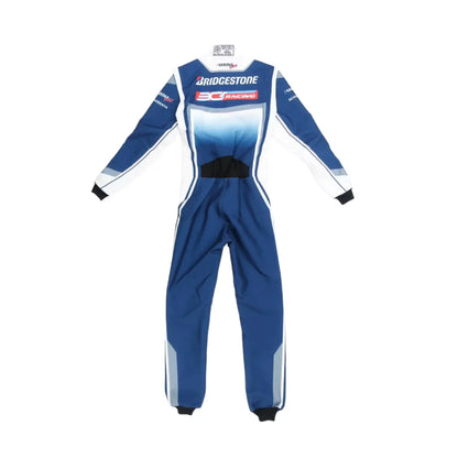 Marina Unik Kento White Racing Kart Suits - F1 Vintage Racewear