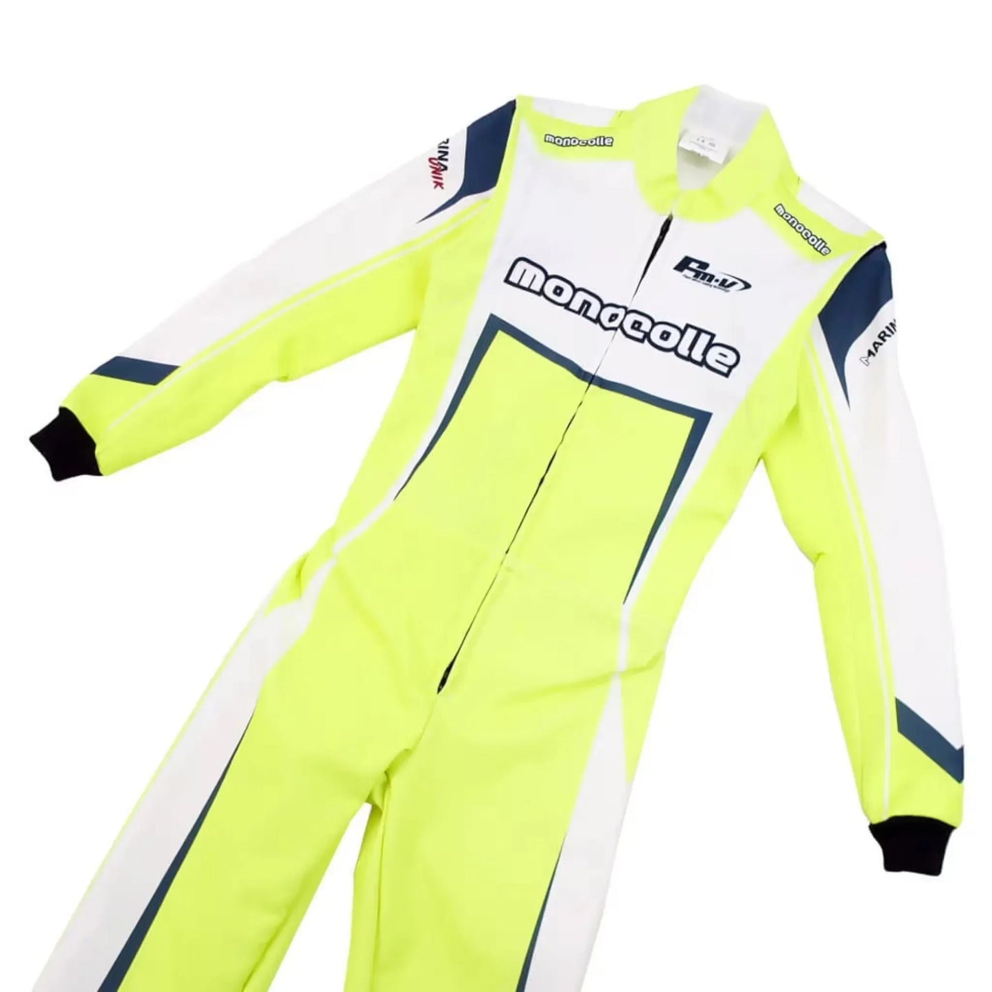 Marina Unik Lime Yellow Racing Kart Suits - F1 Vintage Racewear