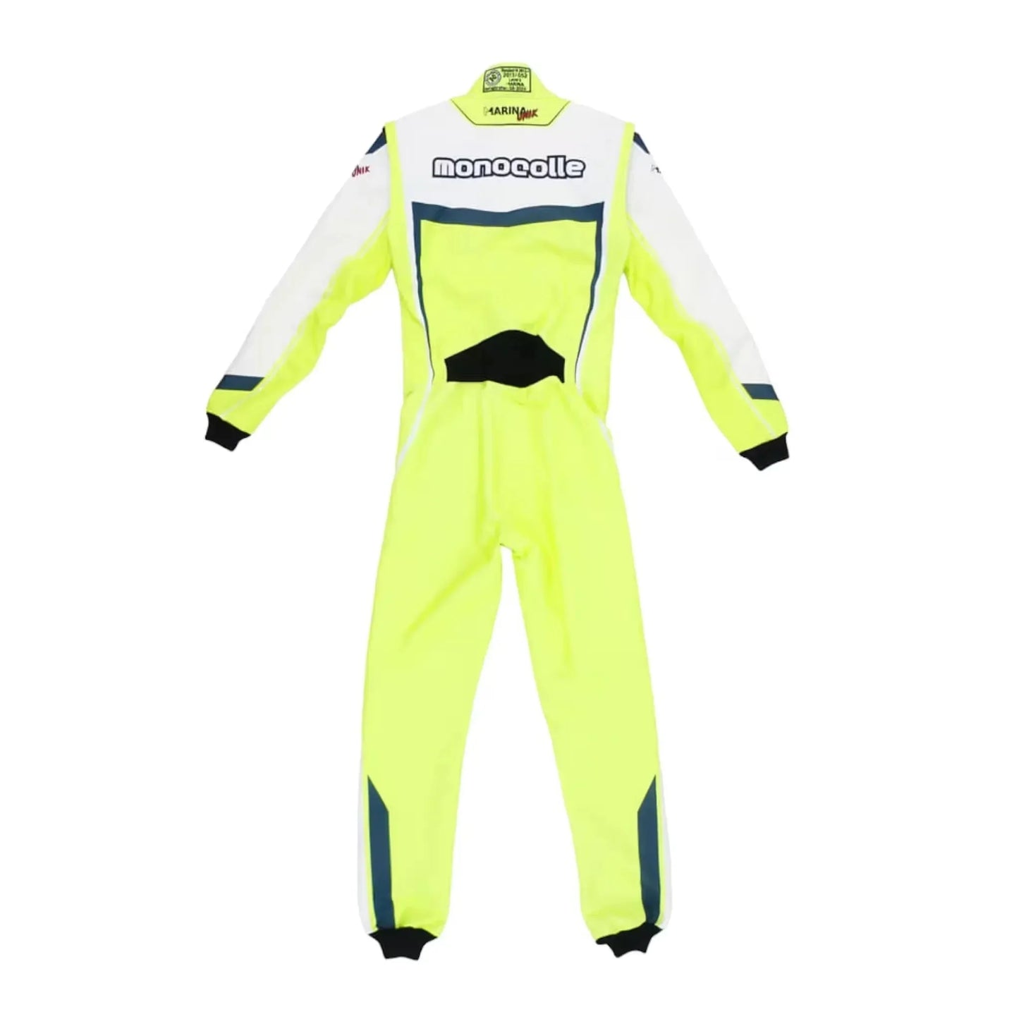 Marina Unik Lime Yellow Racing Kart Suits - F1 Vintage Racewear