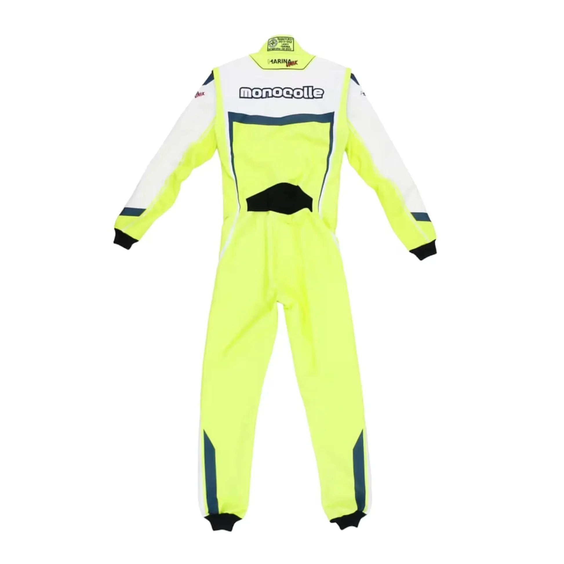 Marina Unik Lime Yellow Racing Kart Suits - F1 Vintage Racewear